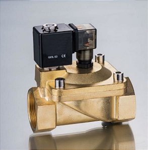VÁLVULA SOLENOIDE VITON 1" NF 2/2 VIAS 2040-06V FLUIDTEC