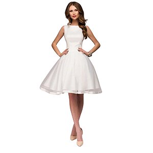 Vestido De Noiva Simples e Perfeito Modelo Cecília - Loja Moda