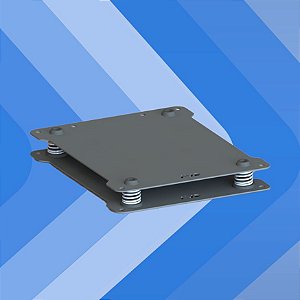 Base para Monitor de Áudio Modelo ISOPRO-SLIM-180X220-01 (Caixa vem com 2 bases)