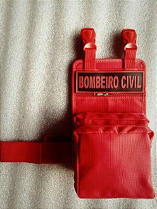 Porta Treco Vermelho + Tarj. Bombeiro Civil