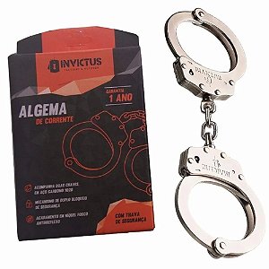 Algema Invictus c/ 2 chaves - Prata