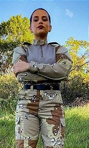 Camisa Camuflada Unissex M