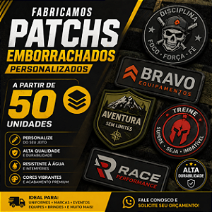 Patchs Personalizado - Apartir de 50 unid.
