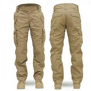 Calça Ripstop Caqui 8 bolsos