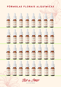 Kit 32 Fórmulas Florais Flor de Amor - Terapeuta (estoque)