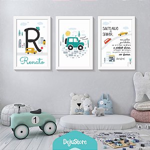 Kit Quadros: Carrinho Jeep 01