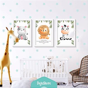 Kit Quadros: Safari Baby 6