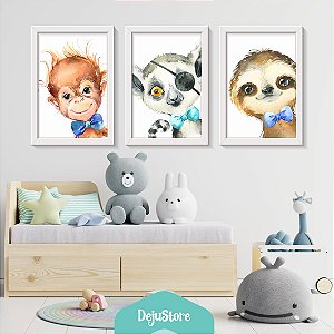Kit Quadros: Animais Divertidos