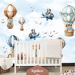 Papel de Parede Ursinho Balonista