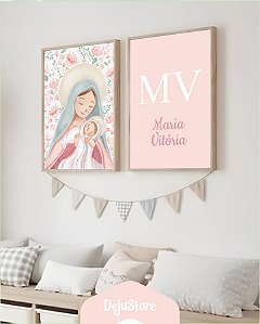 Kit Quadros: Nossa Senhora Aquarela 02