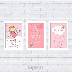Kit Quadros: Sonhe Alto minha Pequena