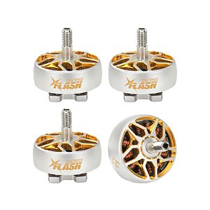 Motor Flyfish RC Flash 2506 1750KV (cinza e dourado) - 4 peças