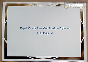 Papel Moeda BEGE Certificado A4 (Modelo 09 )