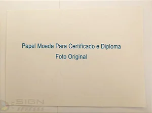 Papel Moeda A4 Certificado  ( Modelo 04 ) _50Unid