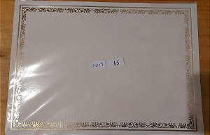 Papel Moeda Certificado A4 (Modelo 01 ) - 15 FOLHAS LEIA A DESCRIÇÃO