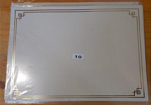 Papel Moeda Certificado A4 (Modelo 10 ) - LEIA A DESCRIÇÃO