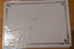 Papel Moeda Certificado A4 (Modelo 04 ) - LEIA A DESCRIÇÃO