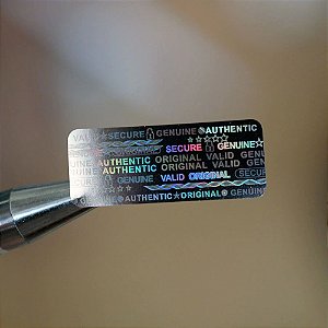 Selo Holográfico Void Original Prata 10x25mm - Modelo 12