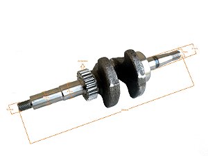 Subconjunto do Virabrequim Motobomba Tekna MBAE15TKL4 / MBC20TKL4