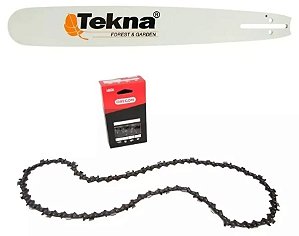 Kit Sabre + Corrente 14" Eletrosserra Tekna Es1250 / ES1800 / ES1850