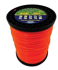 Fio de Nylon 3,00mm Redondo Rolo 248 Metros 2Kg