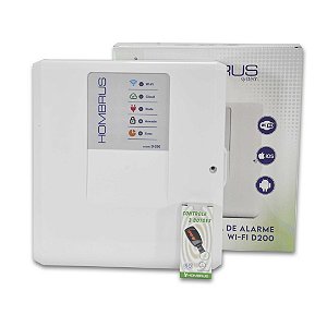 Central de Alarme Wi-Fi Hombrus D-200 2 Setores Bivolt