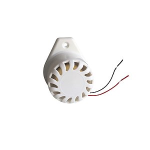Sirene Piezoeletrica Bitonal Branca Hombrus