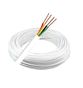 Cabo Alarme Interfone 4 Vias Multicores 2 Pares 0,40mm Metro