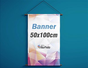 Banner 50x100cm - Impressão digital em lona