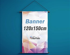 Banner 120x150cm - Impressão digital em lona