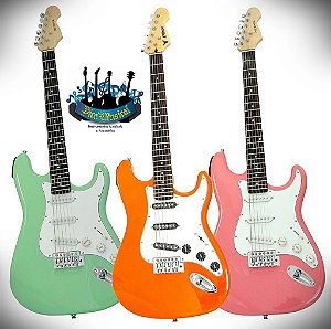 Guitarra Elétrica Strato Phoenix Com Afinador