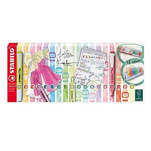 Marca texto Swing Cool + Swing Cool Pastel - com 18 cores - Stabilo
