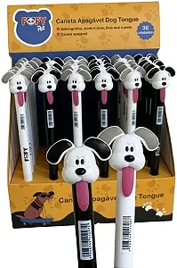 Caneta apagável linguinha dog tongue