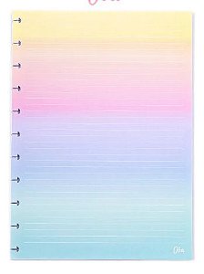 Miolo Universitário – Pautado Rainbow (linhas brancas) Oba