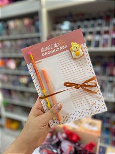 Kit Dia Dos Professores bloco caneta e lapis