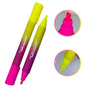 Marca Texto Brw Double Infinity 2 Cores Neon Com Cheirinho