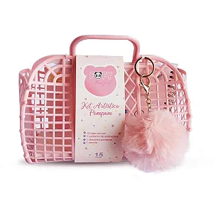 Kit Artístico Bolsinha Pompom - Fofy