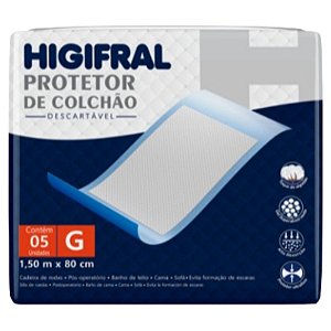 Protetor de Colchão Descartável Higifral G 5 Unidades