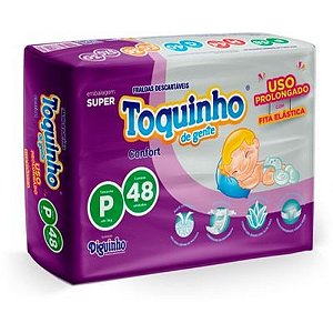 Fralda Infantil Toquinho de Gente Confort P 48 Unidades