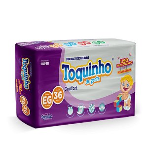 Fralda Infantil Toquinho de Gente Confort XG 36 Unidades