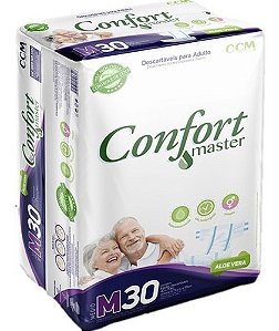 Fralda Geriátrica Confort Master CCM Tamanho M 30 Unidades