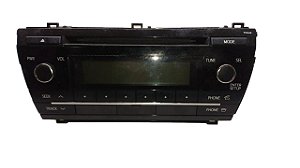 Rádio Som Toyota Corolla 2014/2017 Original 8612002j00