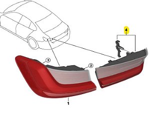 Lanterna Mala Traseira Direita BMW G20 63217955842