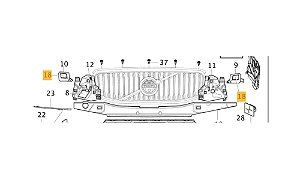 39846596 TAMPA ESGUICHO  LADO DIREITO VOLVO XC60 2018>>