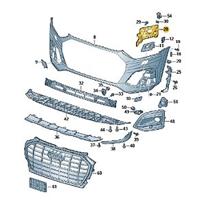 FECHAMENTO PARACHOQUE LD AUDI Q5 17>>> 80A807096E