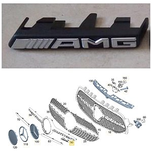 A1778173900 EMBLEMA BROCHE AMG A35