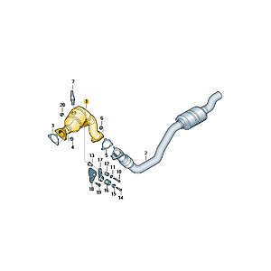 Catalizador Escapamento AUDI A4 Q5 2.0 8K0254253FX