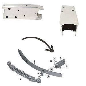 Suporte de montagem de para-choque LD  BMW X3 51647274658