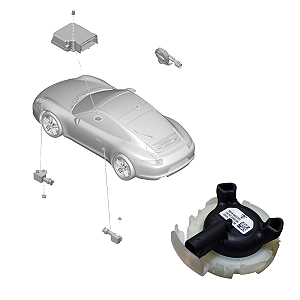99161822701 SENSOR DE PRESSAO PORTA PORSCHE  9P1959354