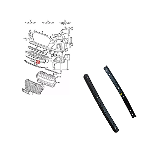 Spoiler Dianteiro do para-choque Vw 8W0807110B